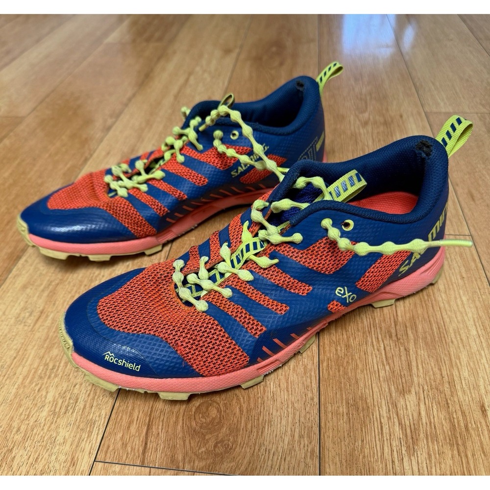 Salming OT Comp Men's Low Top Lace Up Athletic Sneakers Blue Orange Green Pink